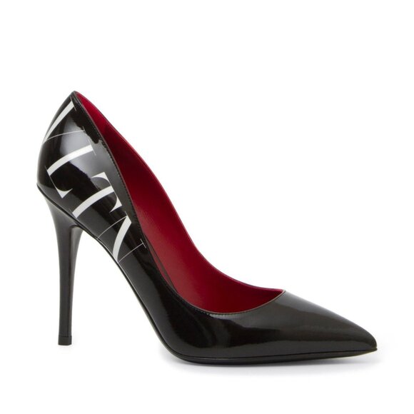 Valentino Garavani VLTN Logo Pointy Toe Pump Patent Shoes in size EU 40 / US 10 - Picture 1 of 9